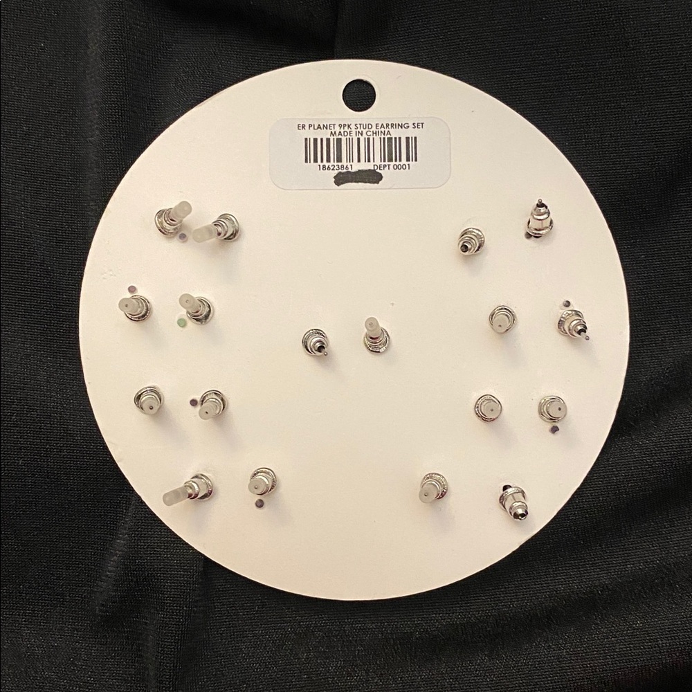 Planetary Stud Earrings Set - Picture 2 of 2